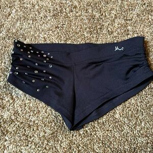 Mika yoga wear rhinestone pole shorts